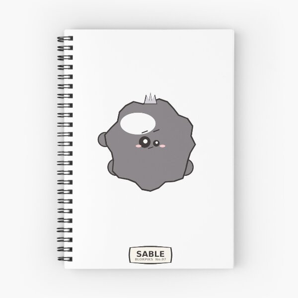 Item preview, Blorpiks No.07 — Sable | Sassy Grey Crowned Blob Sticker designed and sold by VanSum.