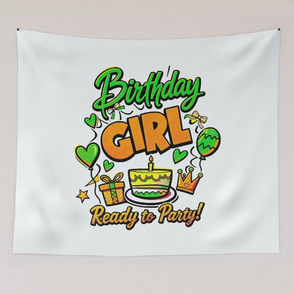 Item preview, Birthday Girl Ready to Party Vibrant Tween Party Outfit designed and sold by illeN-Art-World.