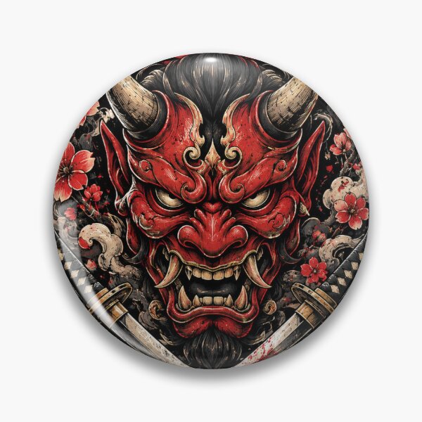 Item preview, Japanese Oni Mask Samurai Spirit designed and sold by CodePaws Creations.