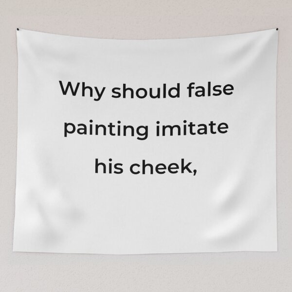 Item preview, “Why should false painting imitate his cheek,” - print black designed and sold by ariksworld.