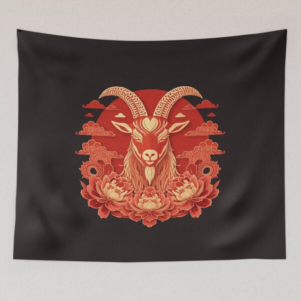 Item preview, Fire Goat 2027 Chinese Zodiac Year of the Goat  designed and sold by Lucky 777.