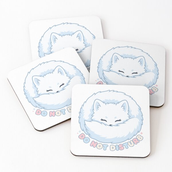Item preview, Do Not Disturb Kawaii Arctic Fox Snowball designed and sold by Arc2020.