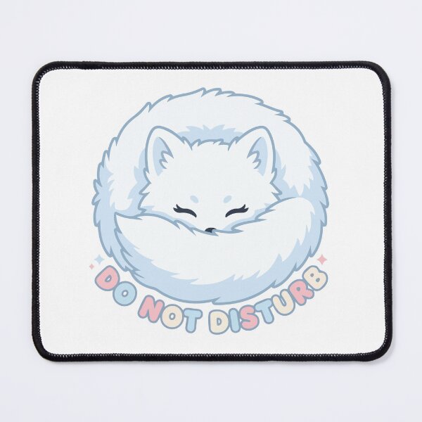 Item preview, Do Not Disturb Kawaii Arctic Fox Snowball designed and sold by Arc2020.
