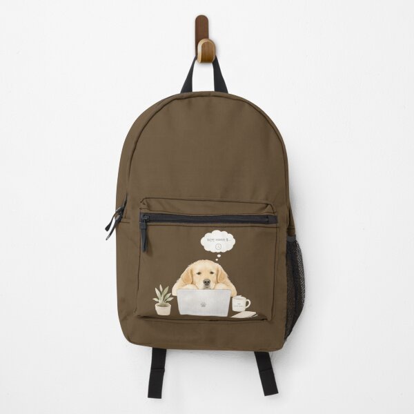 Item preview, Waiting for 5 PM – Golden Retriever Office Worker Design designed and sold by ManggaeJM.