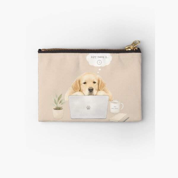 Item preview, Waiting for 5 PM – Golden Retriever Office Worker Design designed and sold by ManggaeJM.