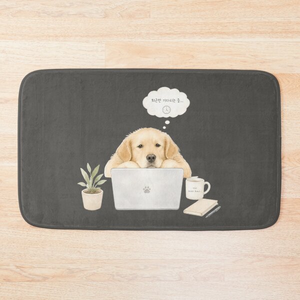Item preview, Waiting for 5 PM – Golden Retriever Office Worker Design designed and sold by ManggaeJM.