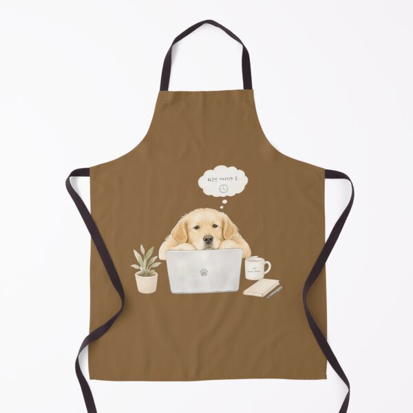Item preview, Waiting for 5 PM – Golden Retriever Office Worker Design designed and sold by ManggaeJM.