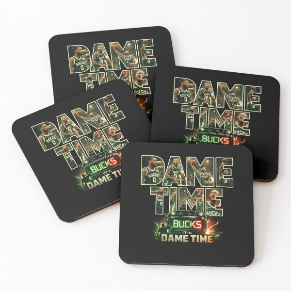 Item preview, Dame Time Milwaukee Bucks Damian Lillard Basketball Vintage Fan Art designed and sold by Shakhbata-1.