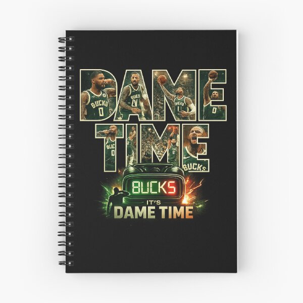 Item preview, Dame Time Milwaukee Bucks Damian Lillard Basketball Vintage Fan Art designed and sold by Shakhbata-1.