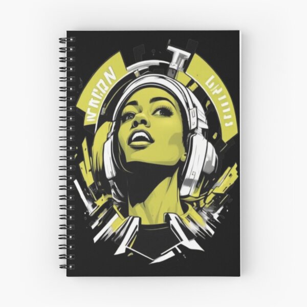 Item preview, Urban Beats: Sci-Fi Cyberpunk Woman with Headphones designed and sold by hetal66.