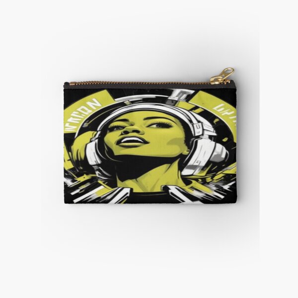 Item preview, Urban Beats: Sci-Fi Cyberpunk Woman with Headphones designed and sold by hetal66.