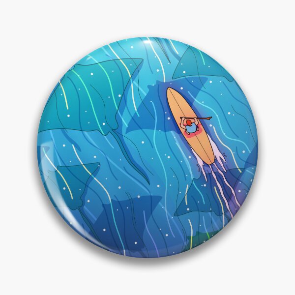 Item preview, Stingray blue ocean designed and sold by Swadeillustrations.