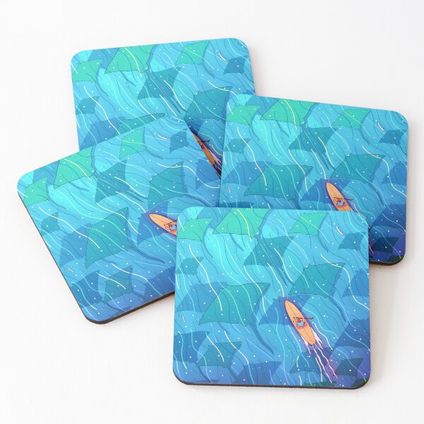 Item preview, Stingray blue ocean designed and sold by Swadeillustrations.