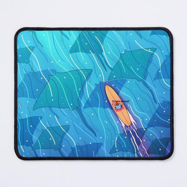 Item preview, Stingray blue ocean designed and sold by Swadeillustrations.
