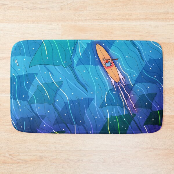 Item preview, Stingray blue ocean designed and sold by Swadeillustrations.
