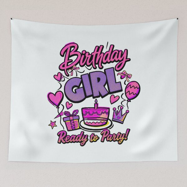 Item preview, Birthday Girl Ready to Party Cute Birthday Princess Gift designed and sold by illeN-Art-World.