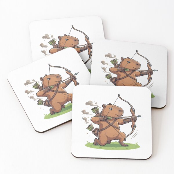 Item preview, Cute capybara archery, funny sports design, Sports Gift designed and sold by BobaTeeStore.