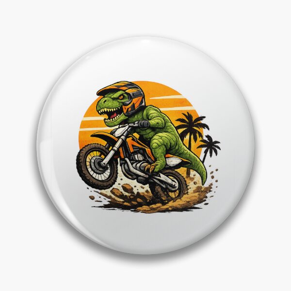 Item preview, T-Rex Dirt Bike Rider | Funny Motocross Dinosaur Vintage T-Shirt designed and sold by Norique_7.