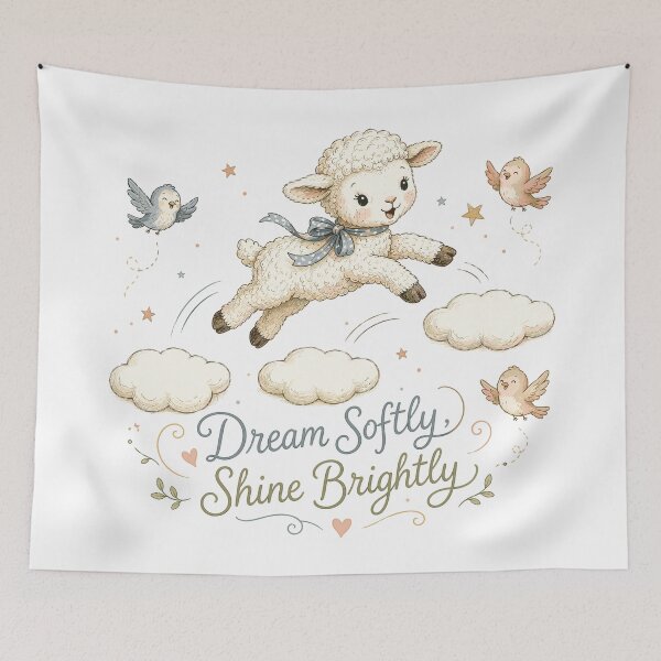 Item preview, Cloud Hopper - Cute Lamb designed and sold by bapupa.