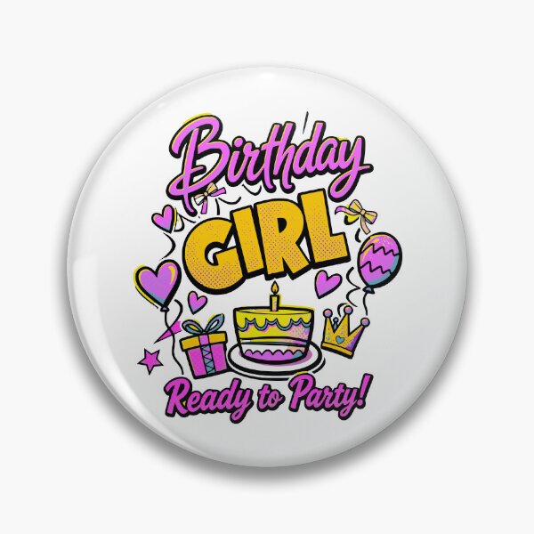Item preview, Birthday Girl Ready to Party Colorful Birthday Kid Hoodie designed and sold by illeN-Art-World.