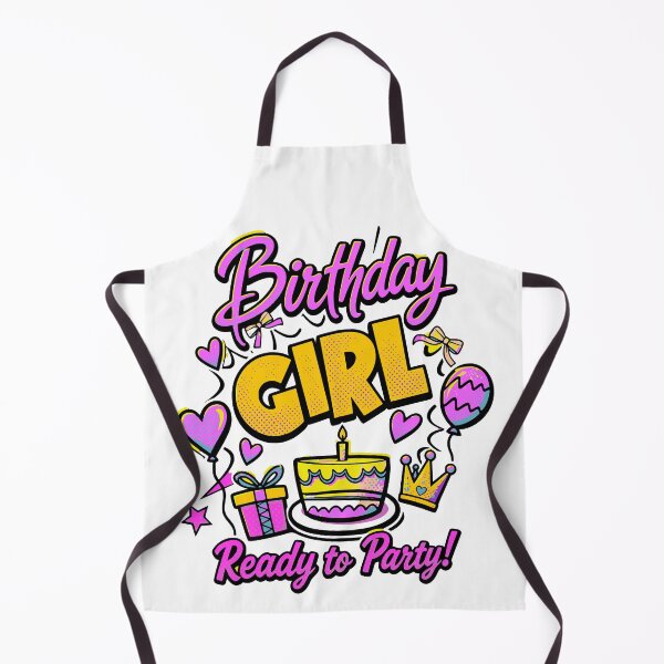Item preview, Birthday Girl Ready to Party Colorful Birthday Kid Hoodie designed and sold by illeN-Art-World.