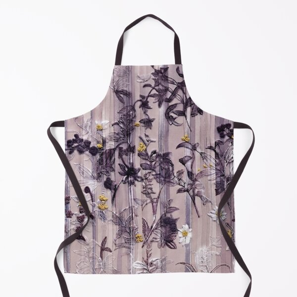 Item preview, Elegant Japanese Purple and Yellow Floral Stripe Pattern designed and sold by Kokeshidreams.