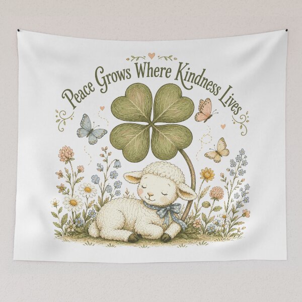 Item preview, Clover Companion - Cute Lamb Nursery designed and sold by bapupa.