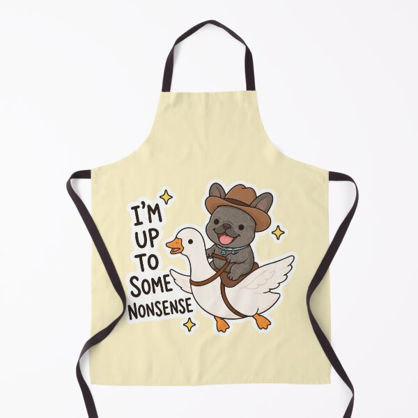 Item preview, Im Up To Some Nonsense - Funny French Bulldog Meme designed and sold by thecatcouch.