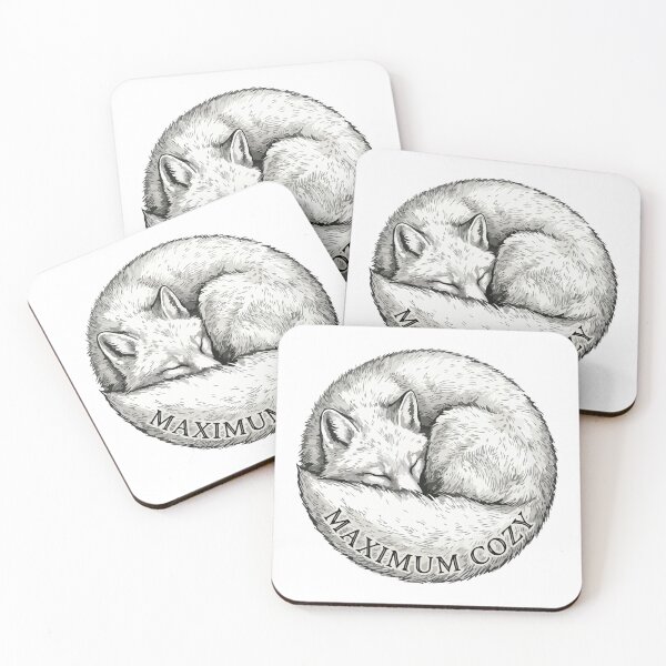 Item preview, Maximum Cozy Vintage Arctic Fox Winter Art designed and sold by Arc2020.