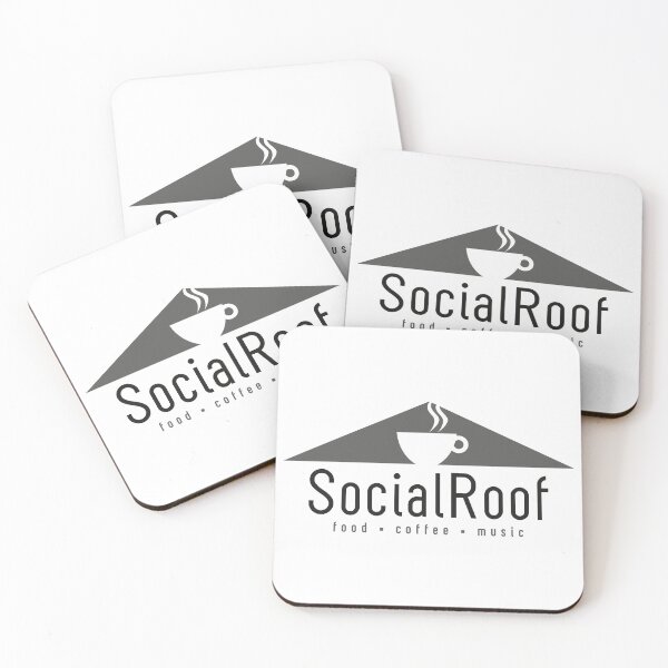 Item preview, Social Roof Food Coffee Music Cafe Logo with Steaming Mug designed and sold by nuapkw.