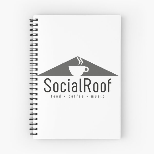 Item preview, Social Roof Food Coffee Music Cafe Logo with Steaming Mug designed and sold by nuapkw.