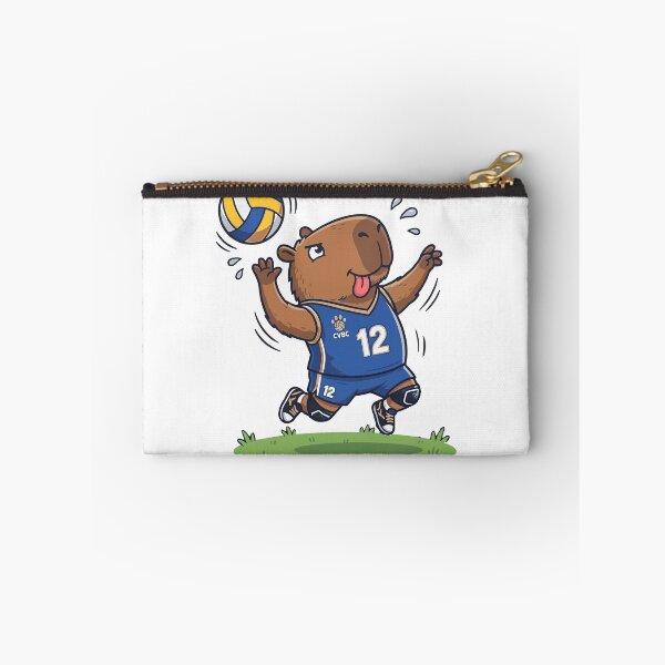 Item preview, Cute capybara volleyball player, funny sports design, Sports Gift designed and sold by BobaTeeStore.