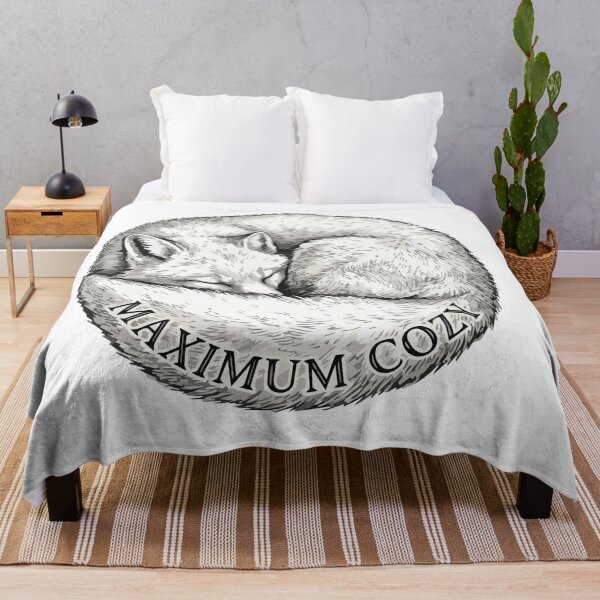 Item preview, Maximum Cozy Vintage Arctic Fox Winter Art designed and sold by Arc2020.