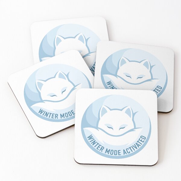 Item preview, Winter Mode Activated Minimalist Arctic Fox designed and sold by Arc2020.
