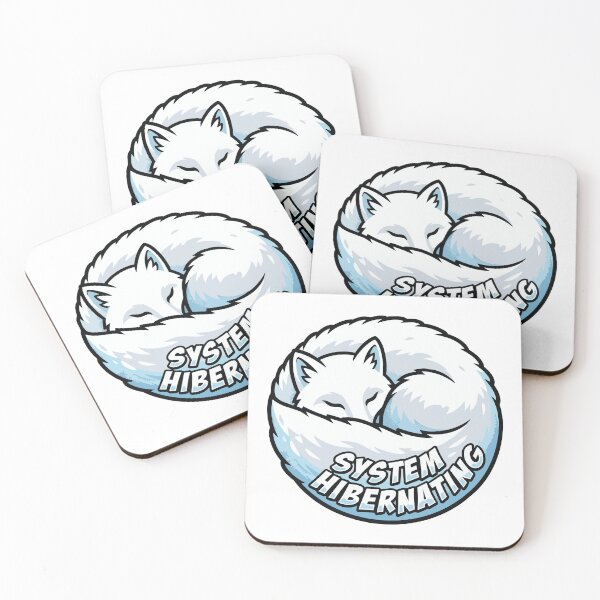 Item preview, System Hibernating Comic Pop Art Arctic Fox designed and sold by Arc2020.