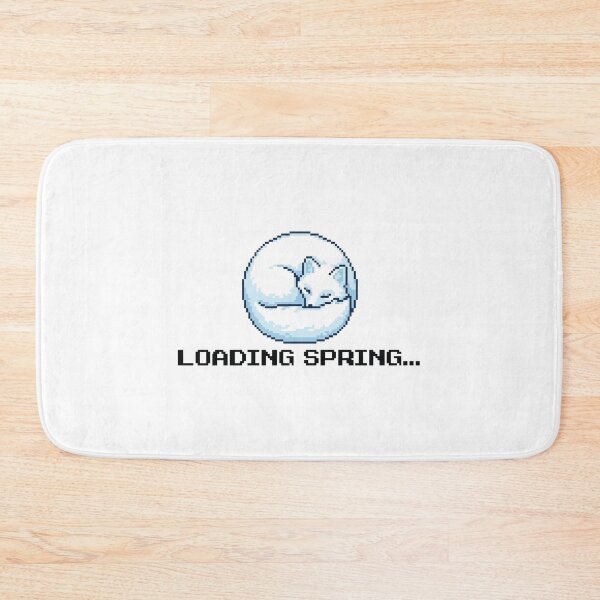Item preview, Loading Spring Retro Pixel Art Arctic Fox designed and sold by Arc2020.