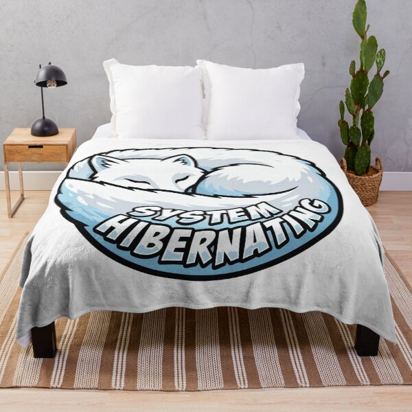 Item preview, System Hibernating Comic Pop Art Arctic Fox designed and sold by Arc2020.