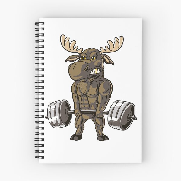 Item preview, Swole Moose Deadlift Funny Powerlifting Gym Mascot designed and sold by Hilal-Studio.