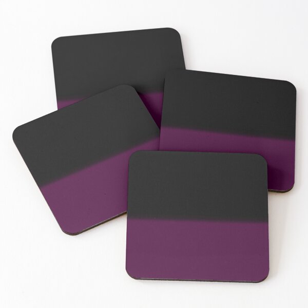 Item preview,  Black and Deep Plum Purple Color Block designed and sold by pluielegere.