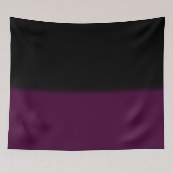 Item preview,  Black and Deep Plum Purple Color Block designed and sold by pluielegere.