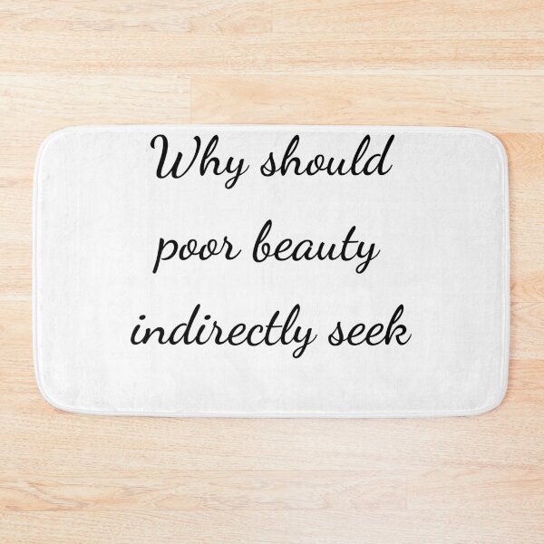 Item preview, “Why should poor beauty indirectly seek” - handwriting black designed and sold by ariksworld.