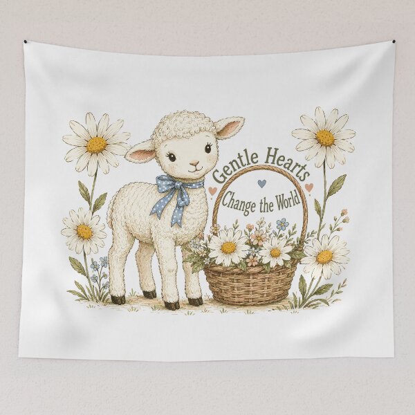 Item preview, Meadow Blessing - Cute Lamb Nursery designed and sold by bapupa.