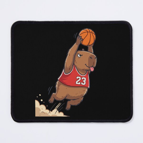 Item preview, Cute capybara basketball player, funny sports design, Sports Gift designed and sold by BobaTeeStore.
