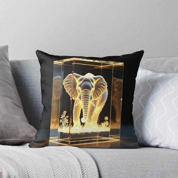 Item preview, The Illuminated Asian Elephant Lenticular Sculpture: 3D Laser Etched Acrylic Layer Poster designed and sold by Creative-RE.