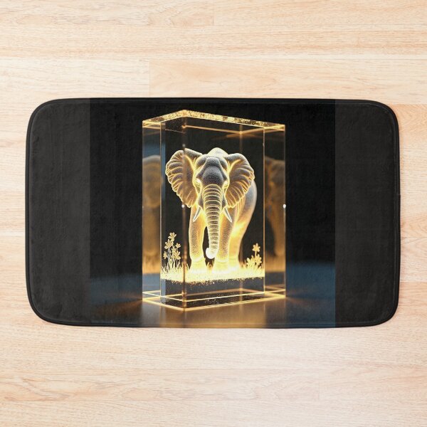 Item preview, The Illuminated Asian Elephant Lenticular Sculpture: 3D Laser Etched Acrylic Layer Poster designed and sold by Creative-RE.