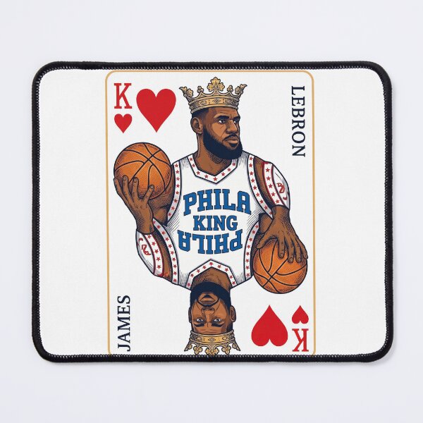 Item preview, Lebron Sixers Philly King Playing Card designed and sold by upbeatculvert83.