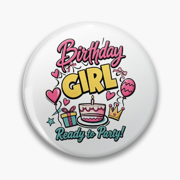 Item preview, Birthday Girl Ready to Party Cute Pastel Birthday Gift designed and sold by illeN-Art-World.