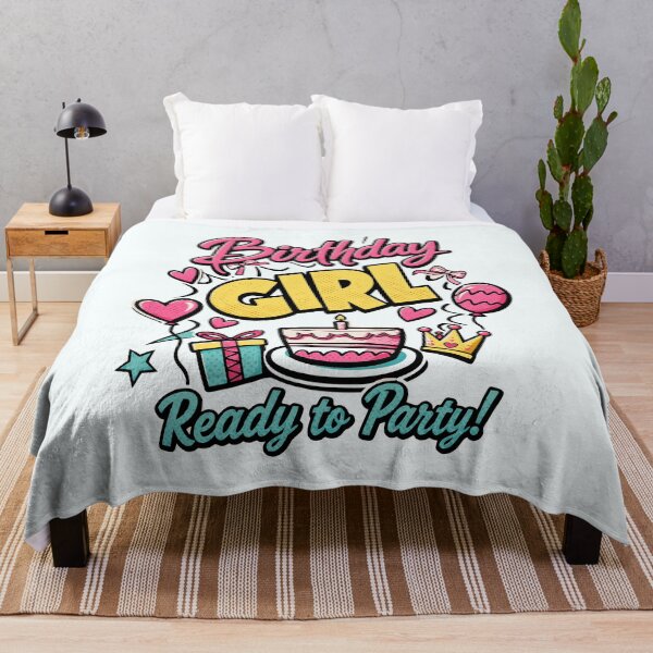 Item preview, Birthday Girl Ready to Party Cute Pastel Birthday Gift designed and sold by illeN-Art-World.