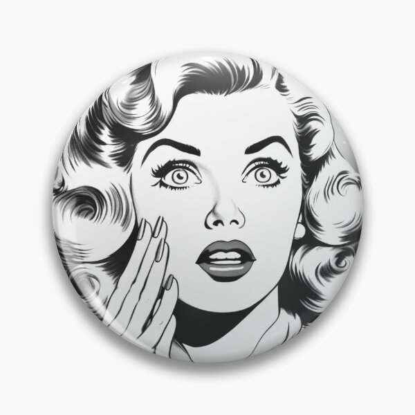 Item preview, Retro black and white pop art design designed and sold by By The Moon.
