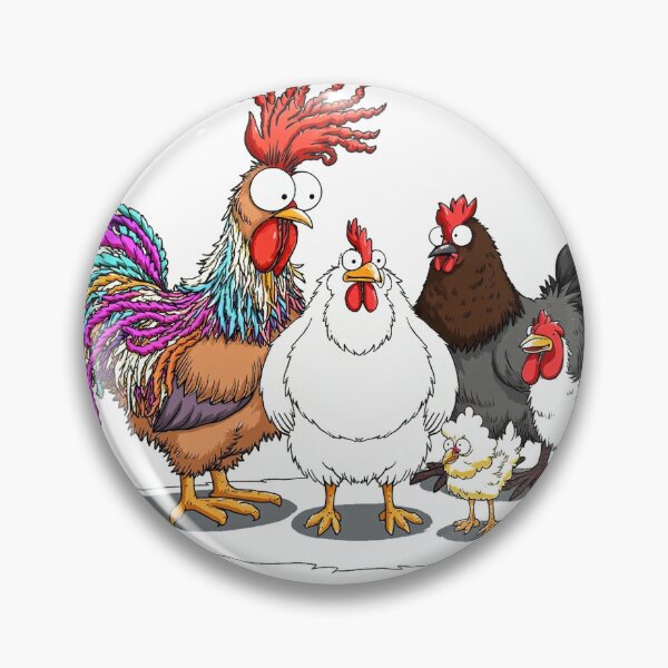Item preview, Funny Cartoon Chicken Flock Quirky Poultry designed and sold by icm4639.